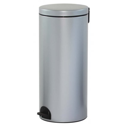 Pedálový odpadkový koš, šedý, objem 30 L, Rossignol Sania 90141