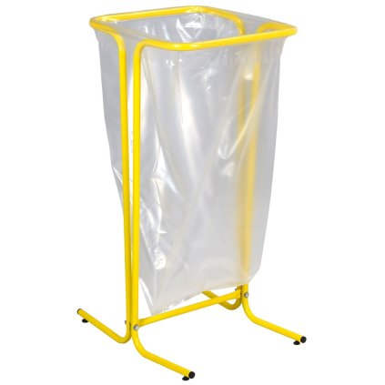 Stojan na odpadkový pytel o objemu 110 litrů, žlutý, Rossignol Tubag 57534