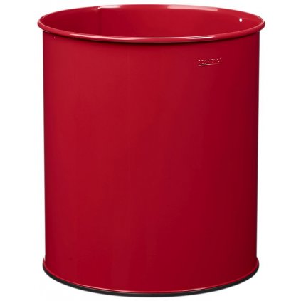 Odpadkový koš o objemu 30 L, ocelový, červený, Rossignol Appy 50159