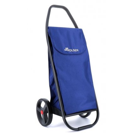 Modrá nákupní taška na kolečkách, Rolser, velká kola