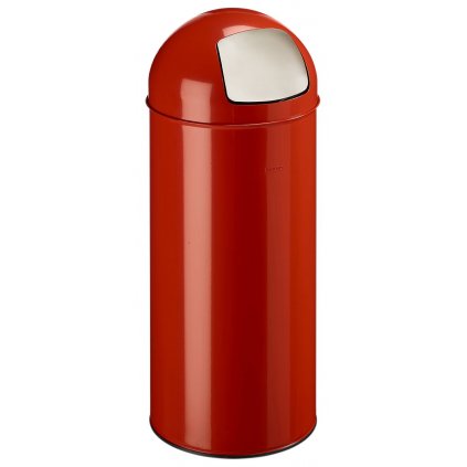 Odpadkový koš s houpacím víkem, červený, objem 45 litrů, Rossignol 57420