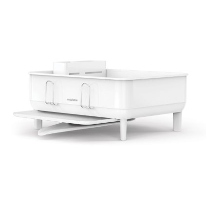 Simplehuman odkápavč na nádobí Compact, rám z bílé oceli