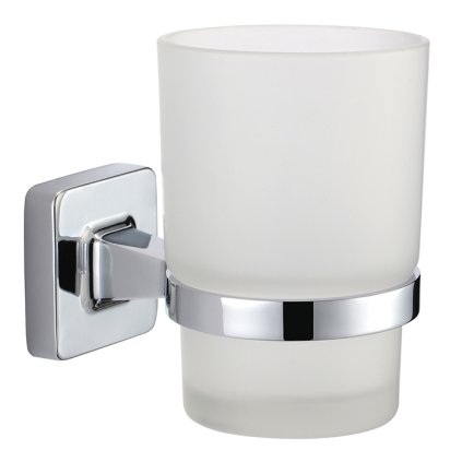 MSV držák s kelímkem na kartáčky Lucca, bílý