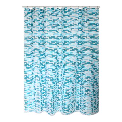 Polyesterový sprchový závěs 180 x 200 cm loft tyrkysový MSV