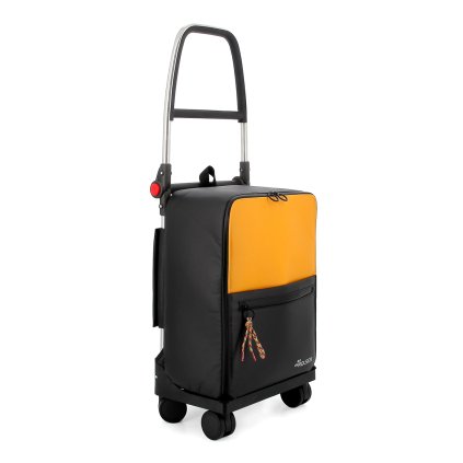 Rolser Two GC T-Shop skládací nákupní taška - batoh na kolečkách, oranžová