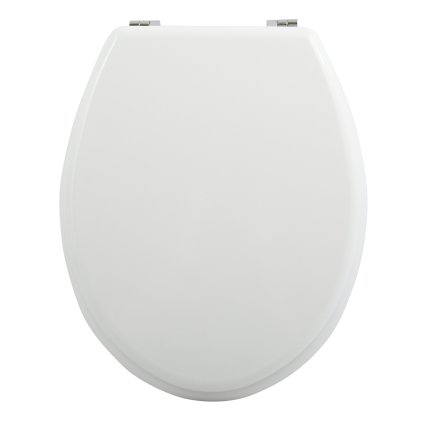 WC prkénko MDF bílé - zinkové panty MSV