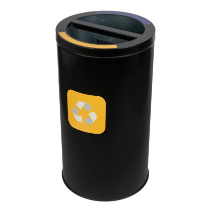 Koš na tříděný odpad STREAM DUO s vnitřní kovovou nádobou, 2 x 30 L
