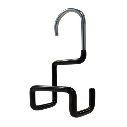 MAWA držák na kabelku, závěsný háček na tyč, protiskluzový, černý