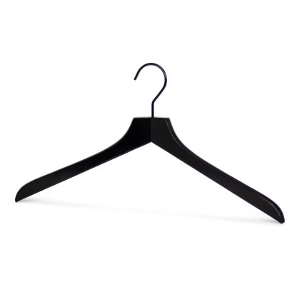 MAWA dřevěné ramínko ALL IN BLACK, ergonomické, 45 cm, černé