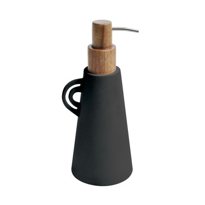 Černý dávkovač mýdla Organic