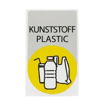 Samolepka pro odpadkový koš "plastic"