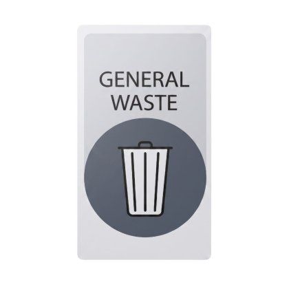 Samolepka pro odpadkový koš - general waste