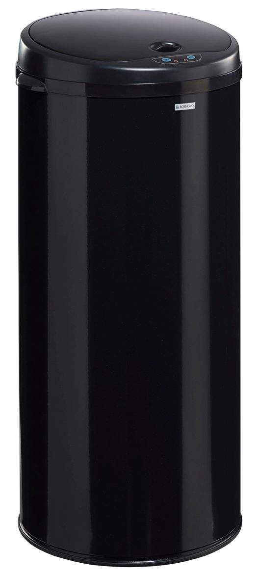 Levně Rossignol SAS Bezdotykový odpadkový koš Rossignol Sensitive Plus 93561, 45 L, černý, RAL 9011