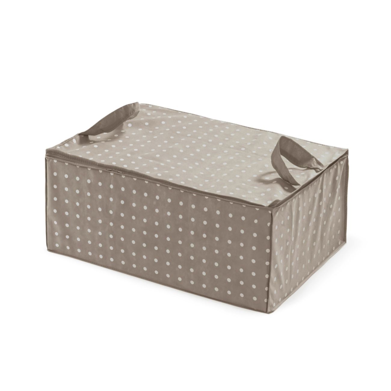Levně Textilní úložný box na peřinu Compactor "Rivoli" 70 x 50 x 30 cm, hnědý