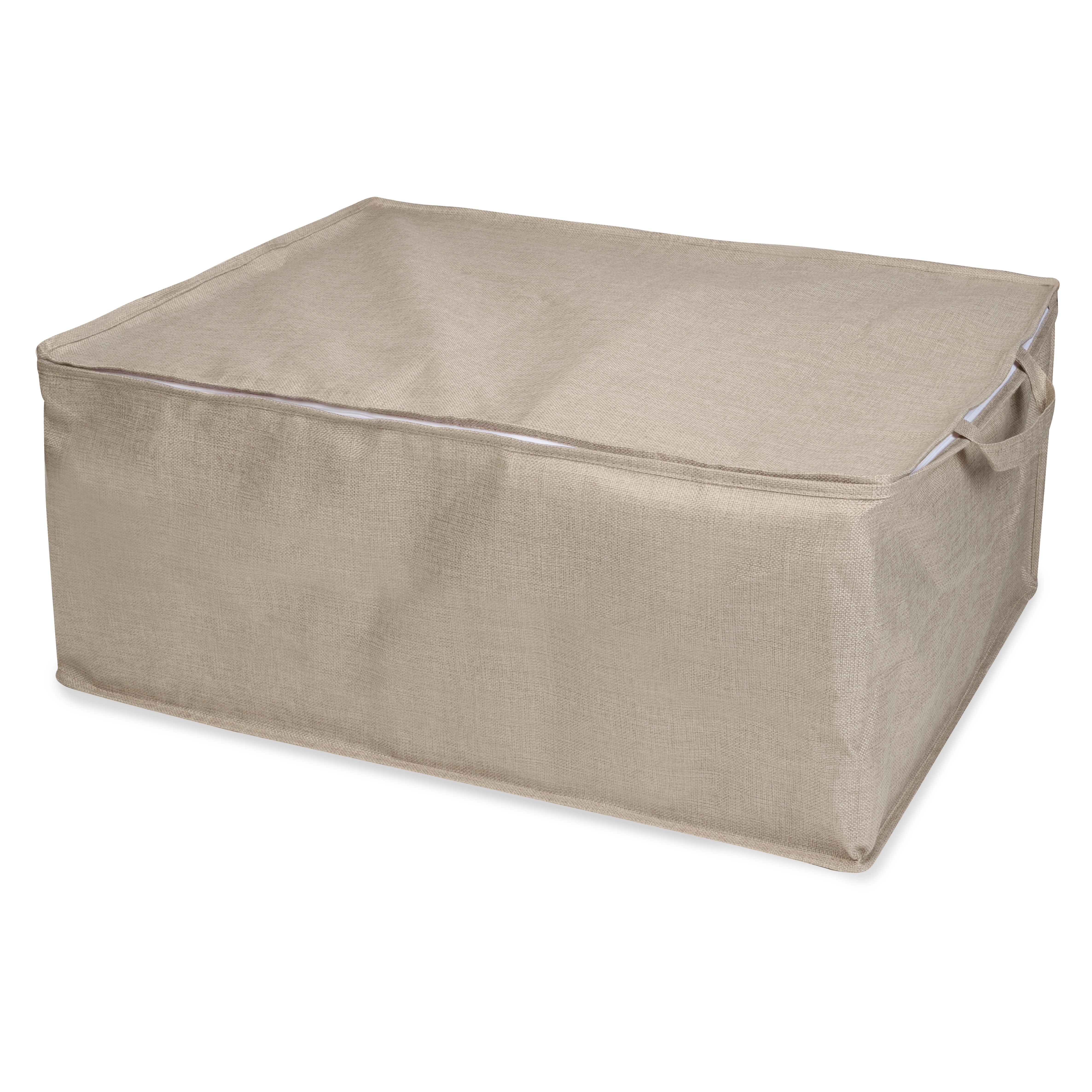 Levně Úložný box na peřinu a textil Compactor SANDY 50 x 70 x 30 cm, béžový