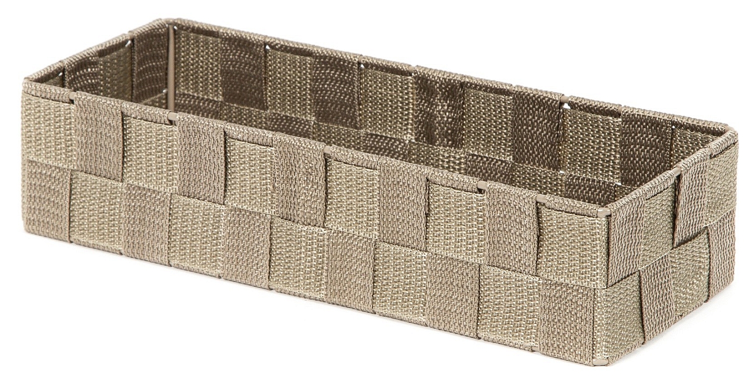 Levně Úložný organizér do zásuvky Compactor TEX - košík L, 30 x 12 x 7 cm, Taupe (šedo-béžový)