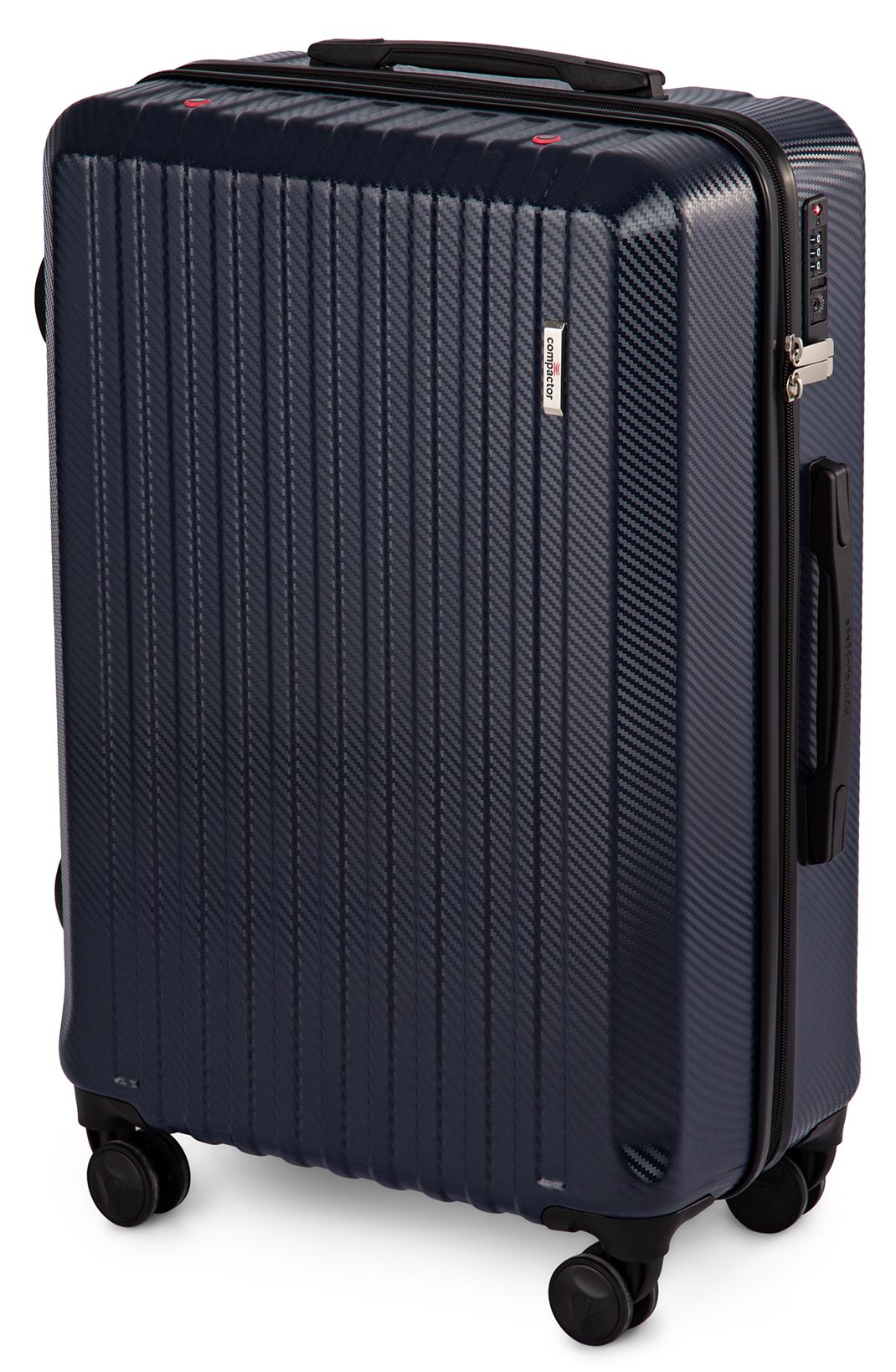 Levně Cestovní kufr Compactor Hybrid Luggage L Vacuum System 46,5 x 26 x 68 cm, tmavě modrý