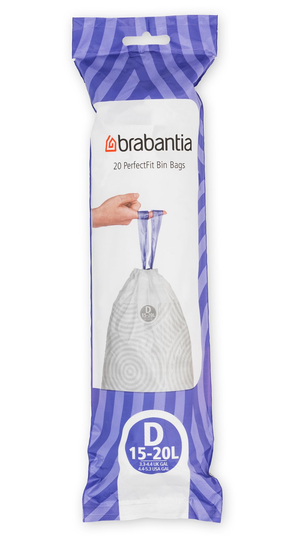 Levně Brabantia PerfectFit pytle do koše 15-20 L (D) - 20 ks sáčků v roli