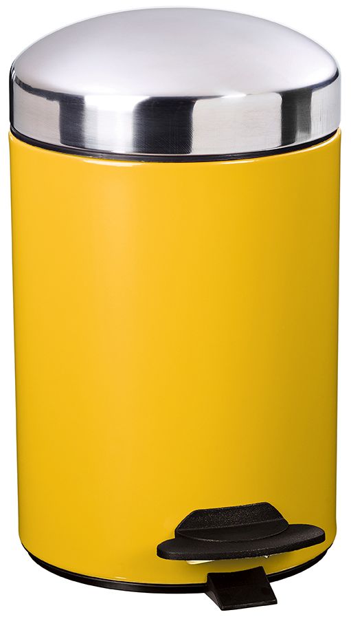 Levně Rossignol SAS Pedálový odpadkový koš Rossignol Bonny 91008, 3 L, žlutý RAL 1012