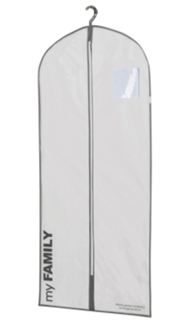 Levně Obal na oblek a dlouhé šaty Compactor Life 60 x 137 cm, bílý polypropylén