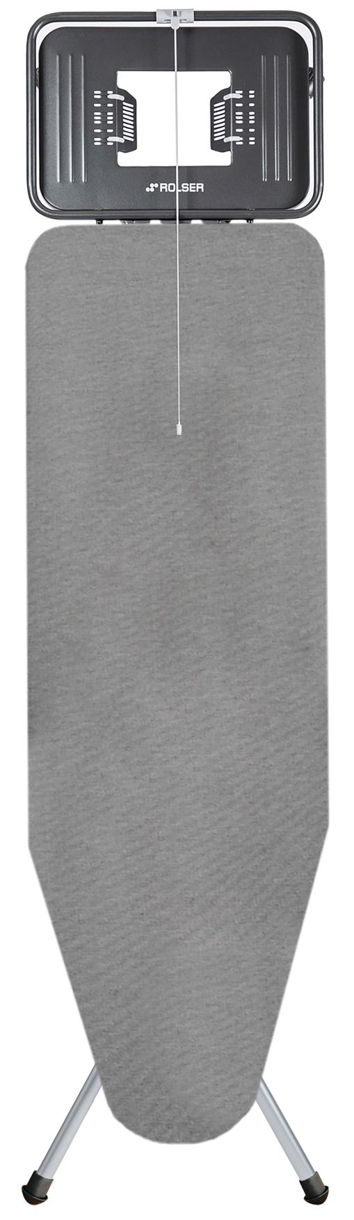 Levně Rolser žehlící prkno K-Tres L,120 x 38 cm, pro parní žehličky, šedé