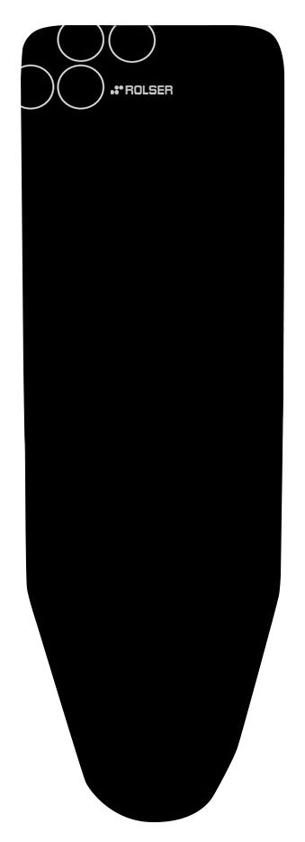 Levně Rolser potah na žehlící prkno 120 x 38cm, vel. potahu L, 130 x 48 cm, černý