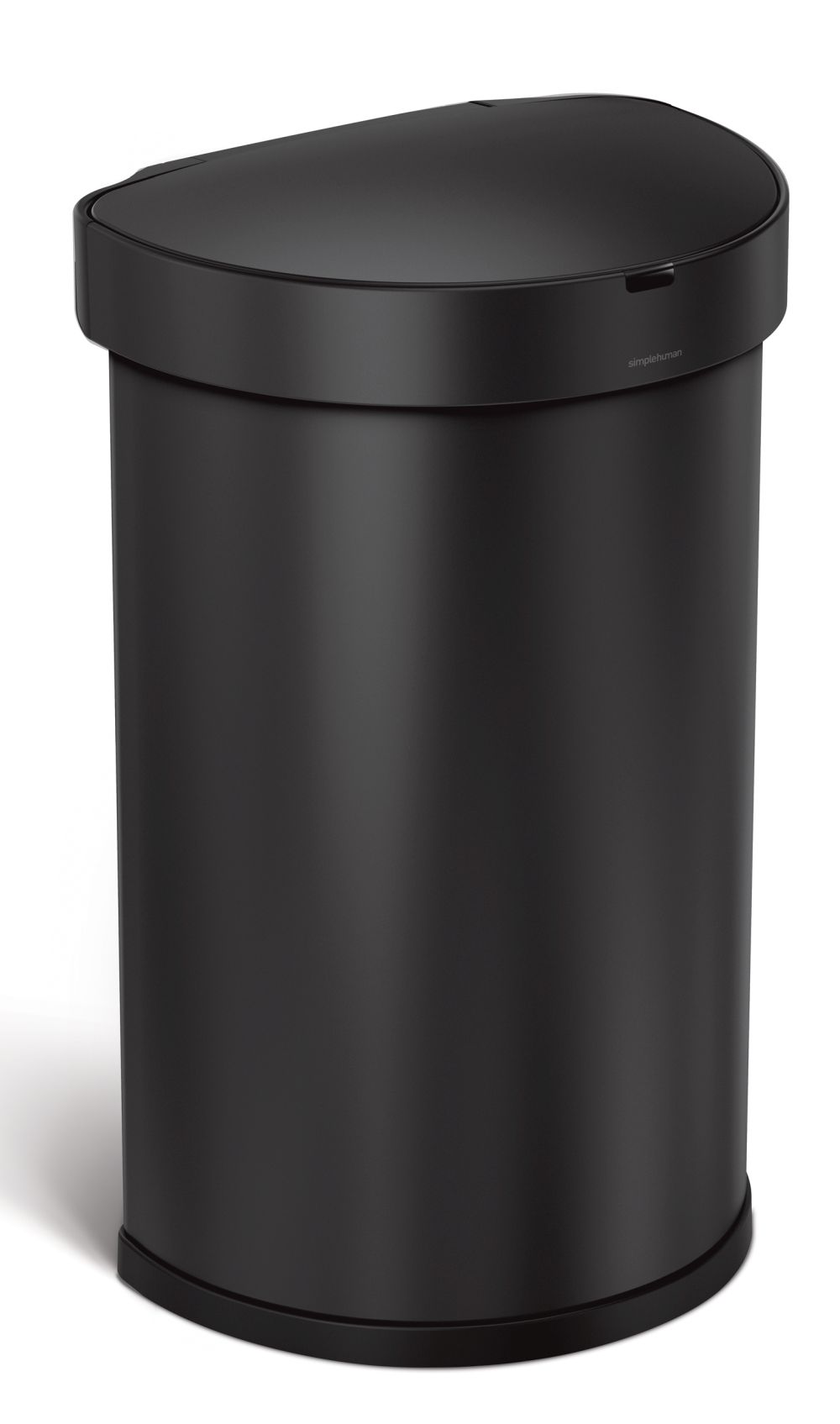 Levně Simplehuman bezdotykový odpadkový koš - 45 l, půlkulatý, černá ocel, inteligentní sensor