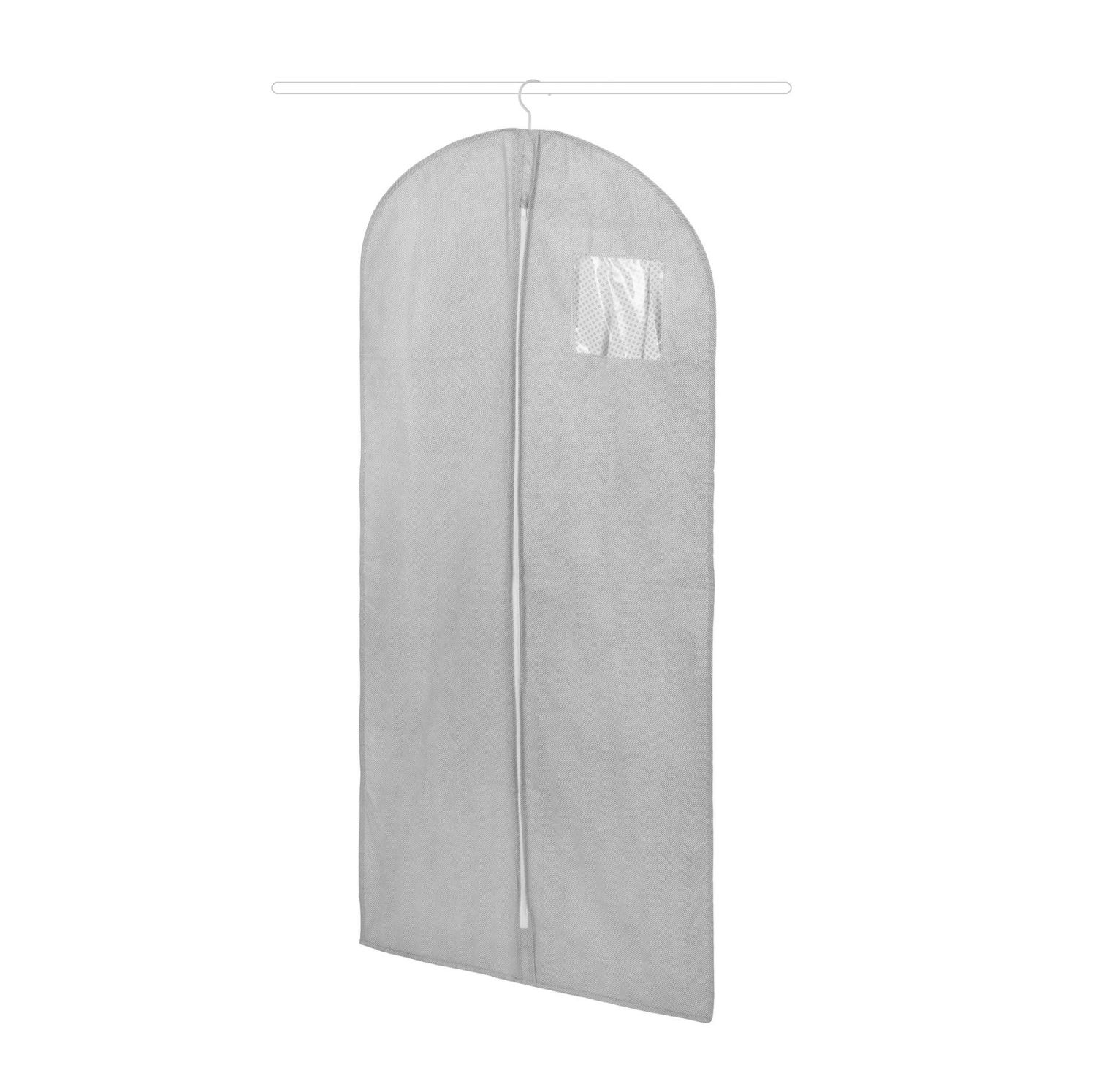 Obal na obleky a dlouhé šaty Compactor Boston 60 x 137 cm, šedý