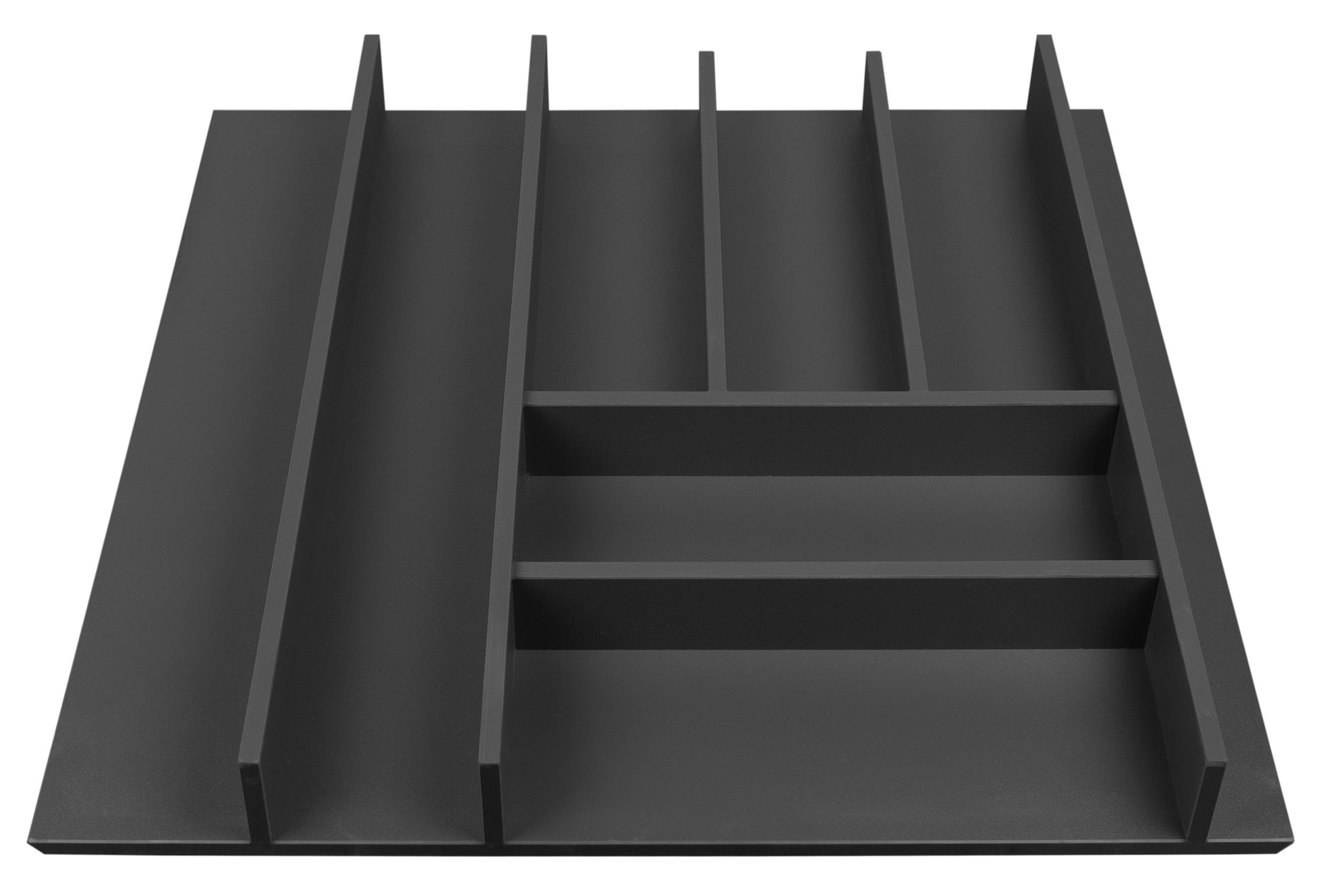 Levně Příborník Elletipi Wood Line pro zásuvky 60 cm, černý buk,PLA O50060 BLT18