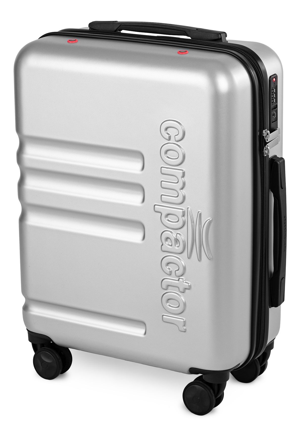 Levně Kabinový kufr Compactor Hybrid Luggage S Vacuum System 55 x 20 x 40 cm, stříbrný