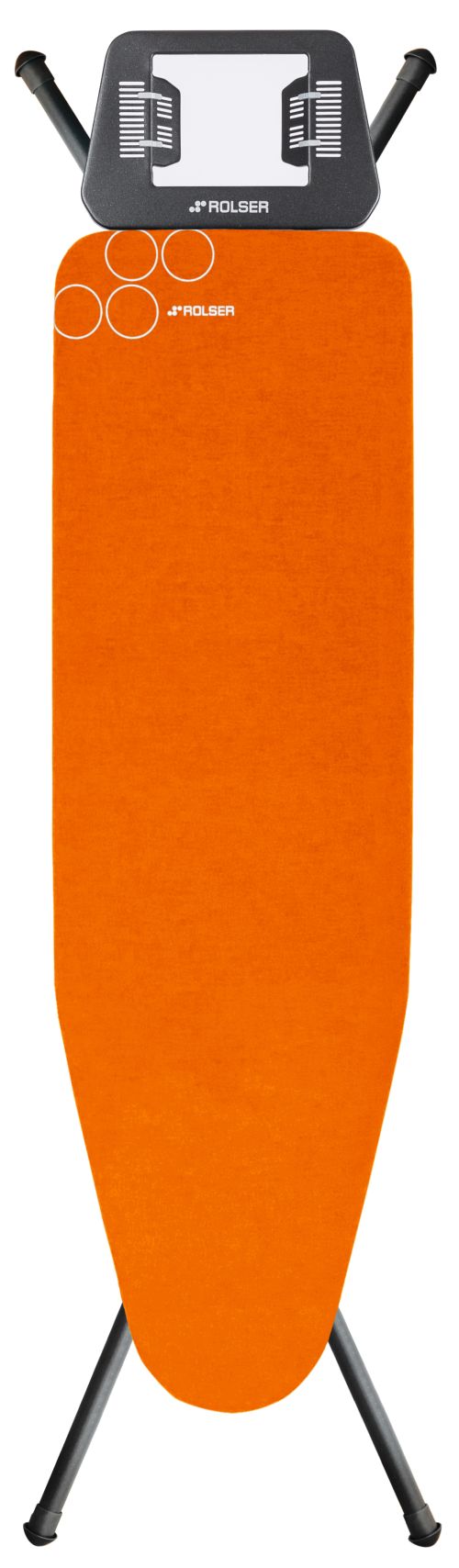 Levně Rolser žehlící prkno K-UNO Black Tube M, 115 x 35 cm, oranžové