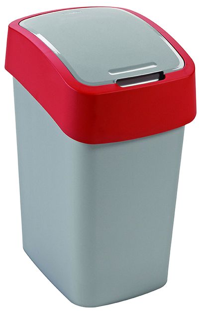 Levně Curver FLIPBIN odpadkový koš 25L červený, 02171-547 pro třídění odpadu / nápojové kartony