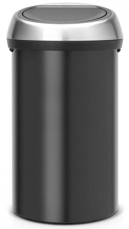 Levně Brabantia dotykový odpadkový koš Touch Bin 60l, matná černá/FPP, 402548