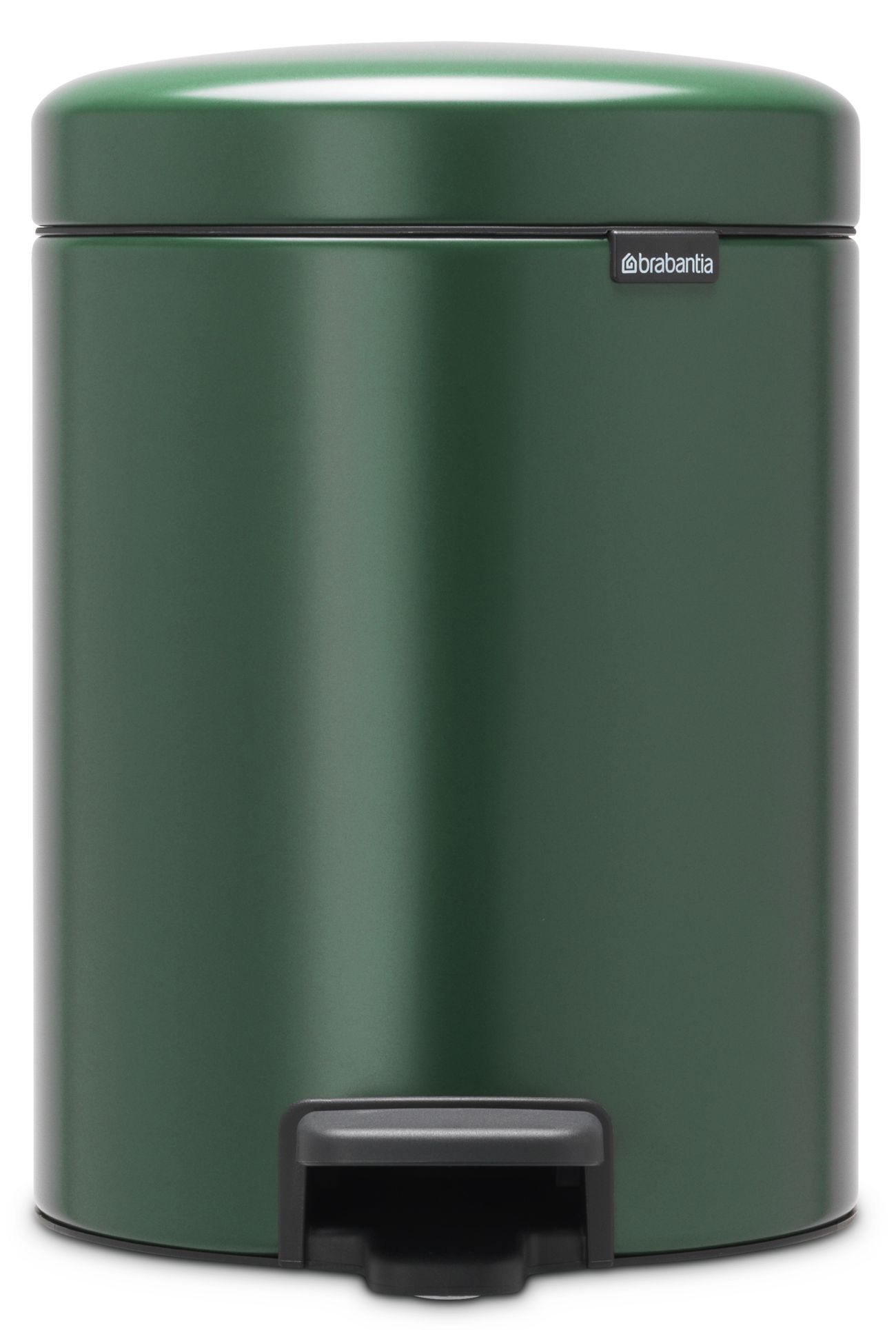 Levně Brabantia pedálový odpadkový koš newIcon, 5l, tmavě zelený, 304026