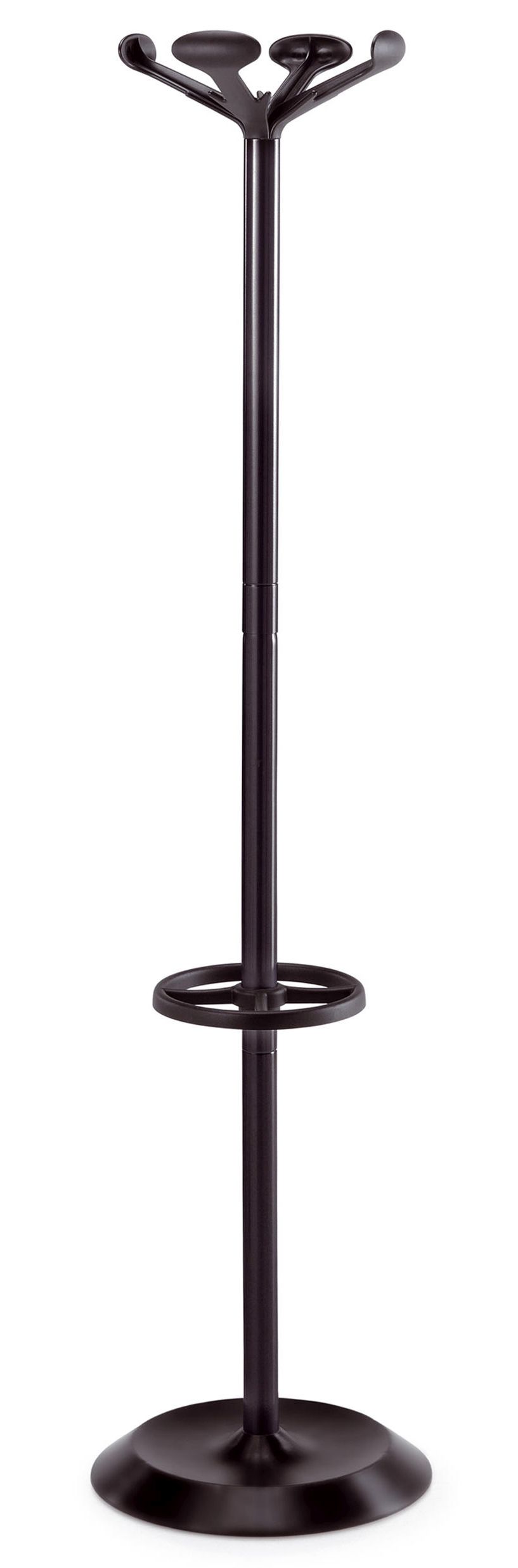 Levně Věšák se stojanem na deštníky Caimi Brevetti EVA 164 cm, lakovaná ocel - plast, černý
