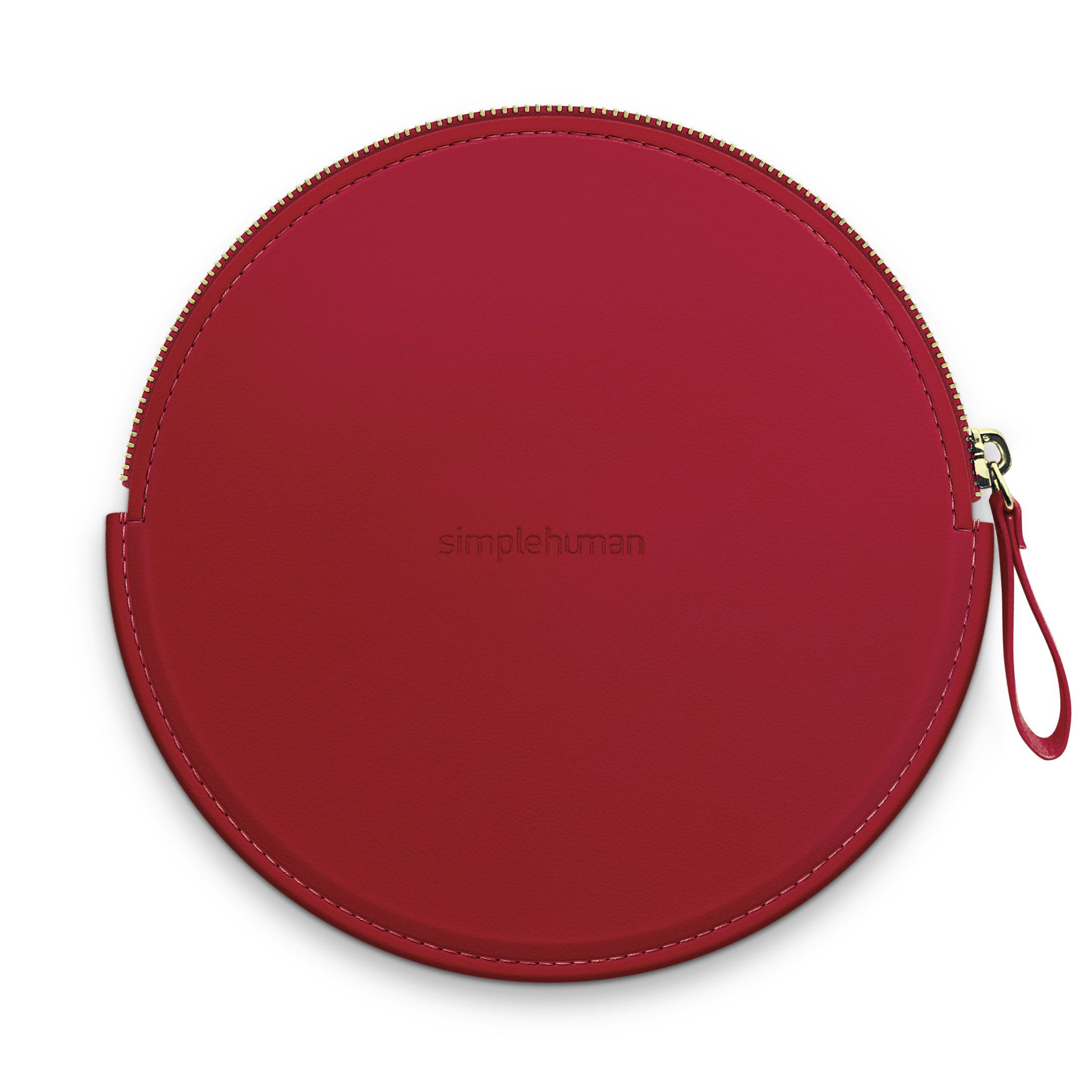 Levně Simplehuman Sensor Compact, červené pouzdro se zipem pro kosmetická zrcátka, ST9004