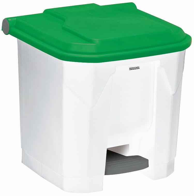 Levně Rossignol SAS Koš na tříděný odpad pro HACCP - tmavé sklo, Rossignol Utilo 54022, 30 L, zelený plast