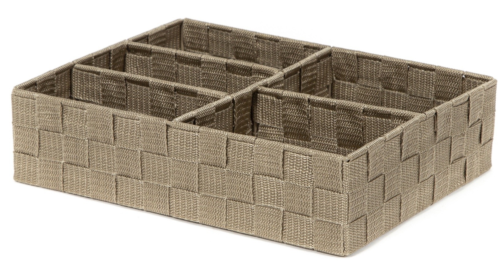 Organizér na prádlo a doplňky Compactor TEX - 5 dílný, 32 x 25 x 8 cm, Taupe (šedo-béžový)