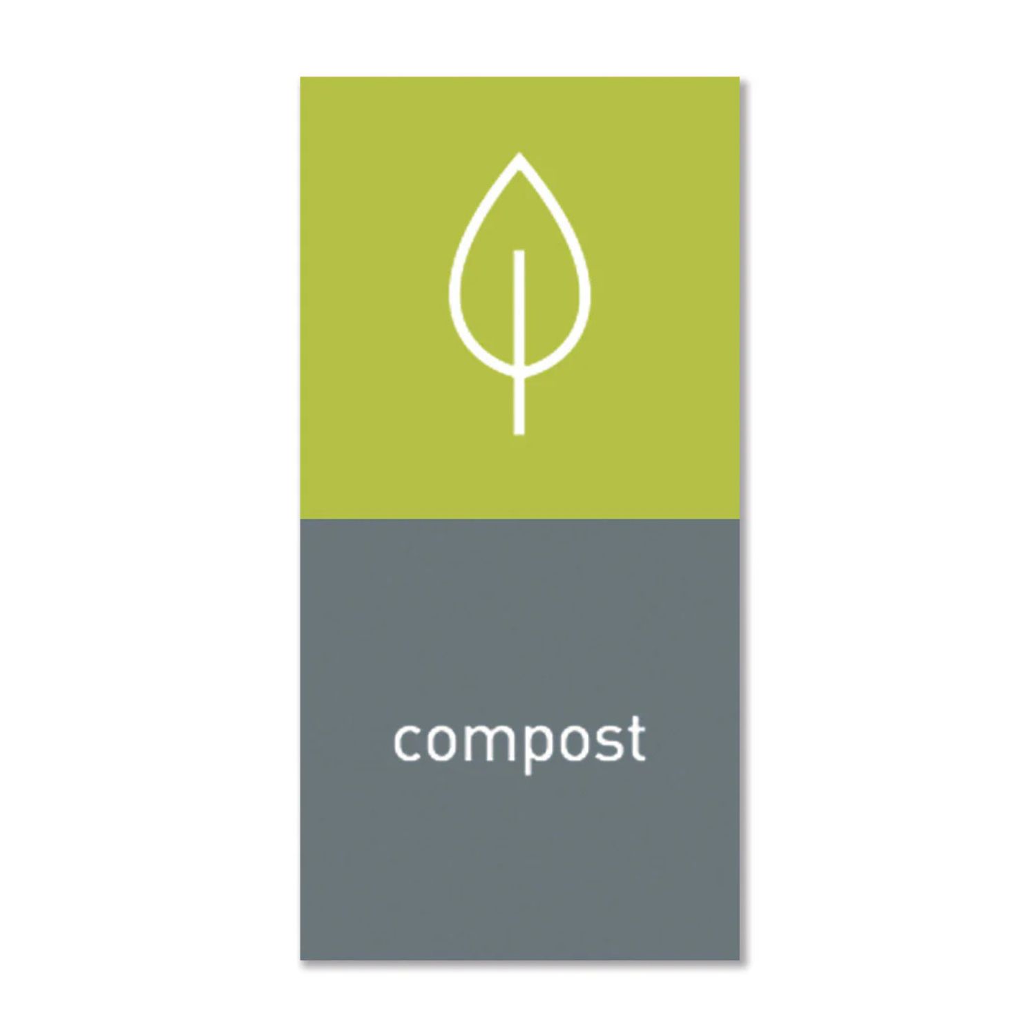 Levně Simplehuman magnetický štítek na odpadkový koš - kompost "compost"