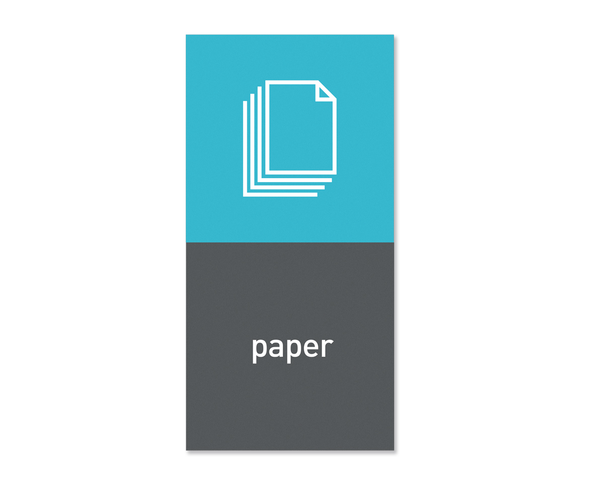 Levně Simplehuman magnetický štítek na odpadkový koš - papír "paper"