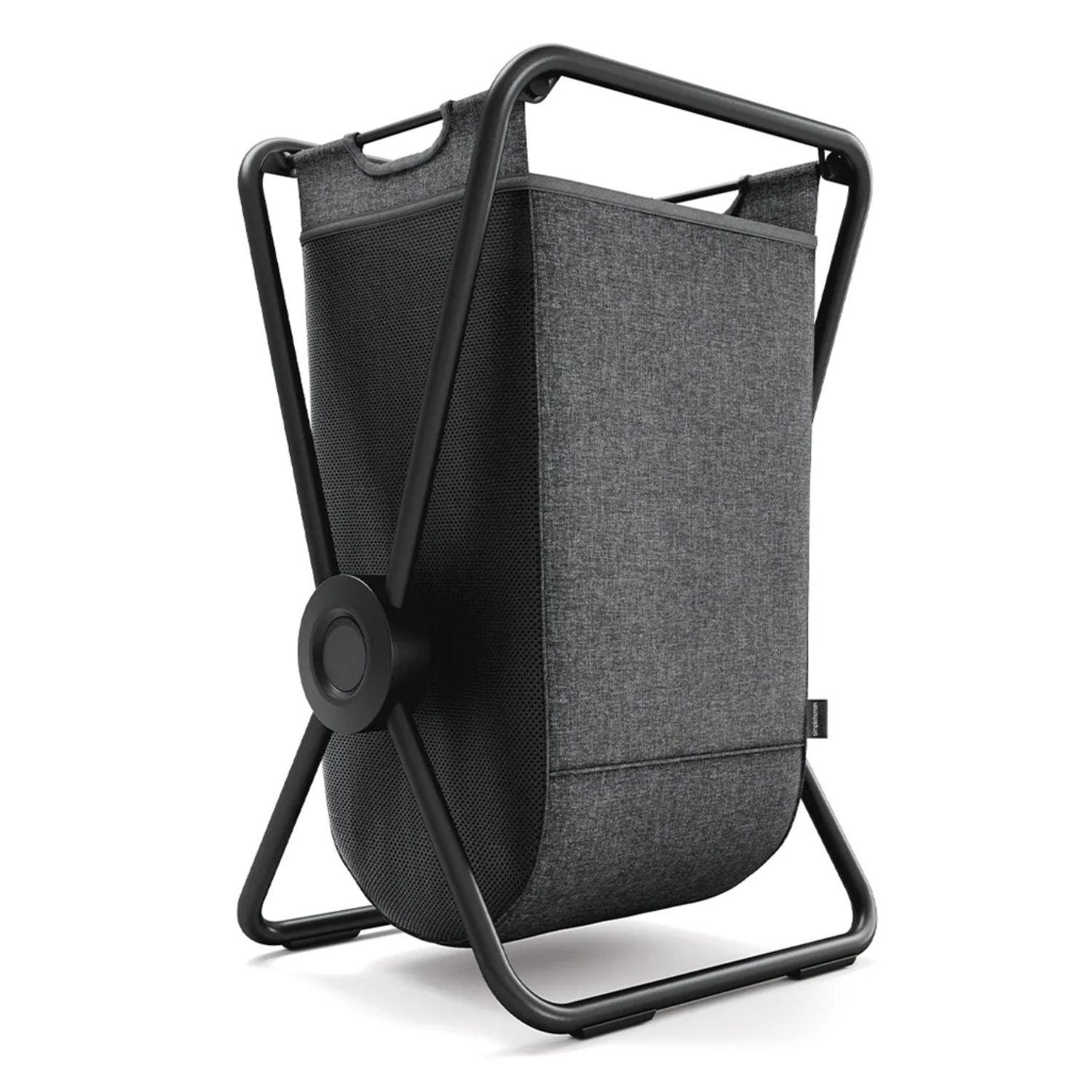 Levně Simplehuman skládací látkový koš na prádlo X-FRAME, černá ocel, šedý polyester