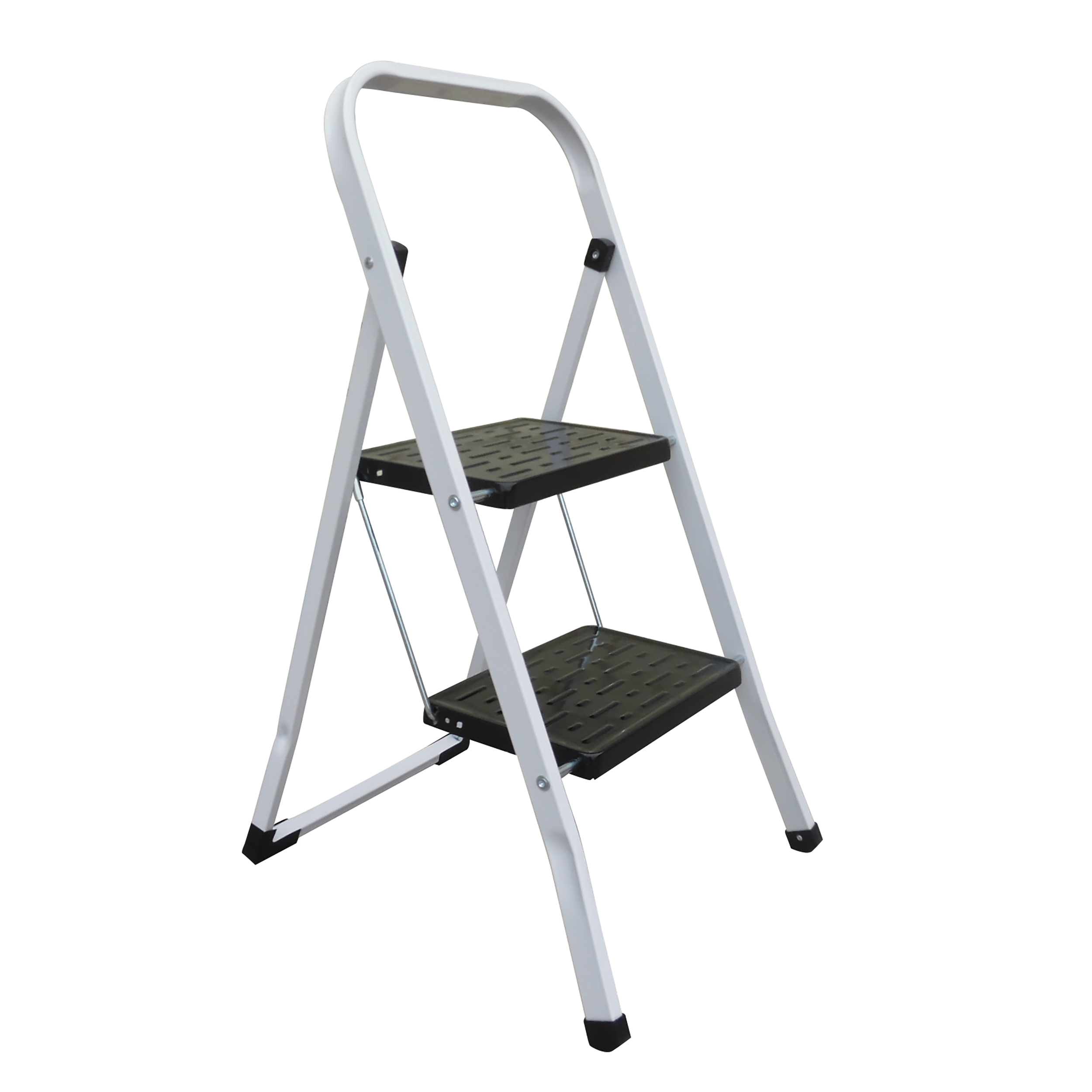 Levně 2stupňové skládací ocelové štafle Max 150 kg (49 x 43,5 x 83,5 cm) MSV