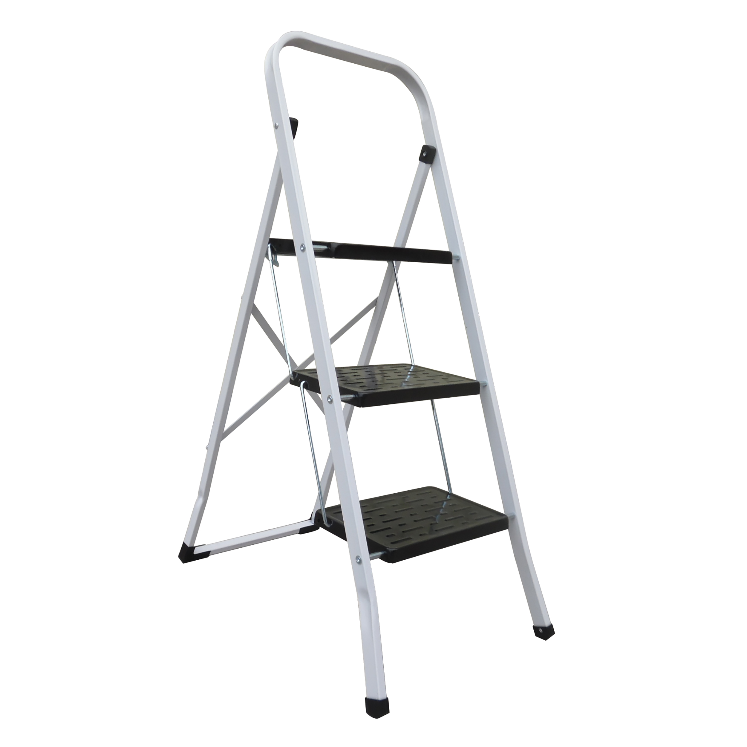 Levně 3stupňové skládací ocelové štafle Max 150 kg (46 x 71 x 105 cm) MSV