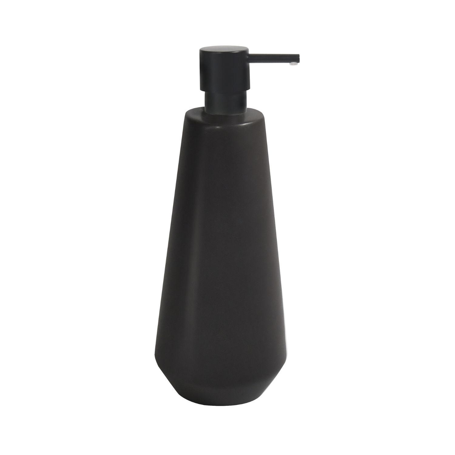 Levně Spirella dávkovač mýdla JOSHUA, matně černý, keramika, 650 ml