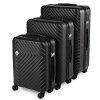 Sada 3 cestovních kufrů S+L+XL, Compactor, černé , RAN10236