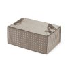 Textilní úložný box na peřinu Compactor "Rivoli" 70 x 50 x 30 cm, hnědý