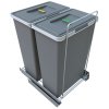 Vestavný odpadkový koš, výsuvný, objem 35+35 L, Elletipi ECOFIL PF01 53A2