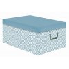 Dekorativní krabice pro domácí doplňky - karton box Compactor Nordic, světle modá