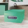 Zelená skládací úložný box PVC se zipem Compactor Nordic 50 x 38.5 x 24 cm, zelený