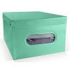 Skládací úložný box PVC se zipem Compactor Nordic 50 x 38.5 x 24 cm, zelený